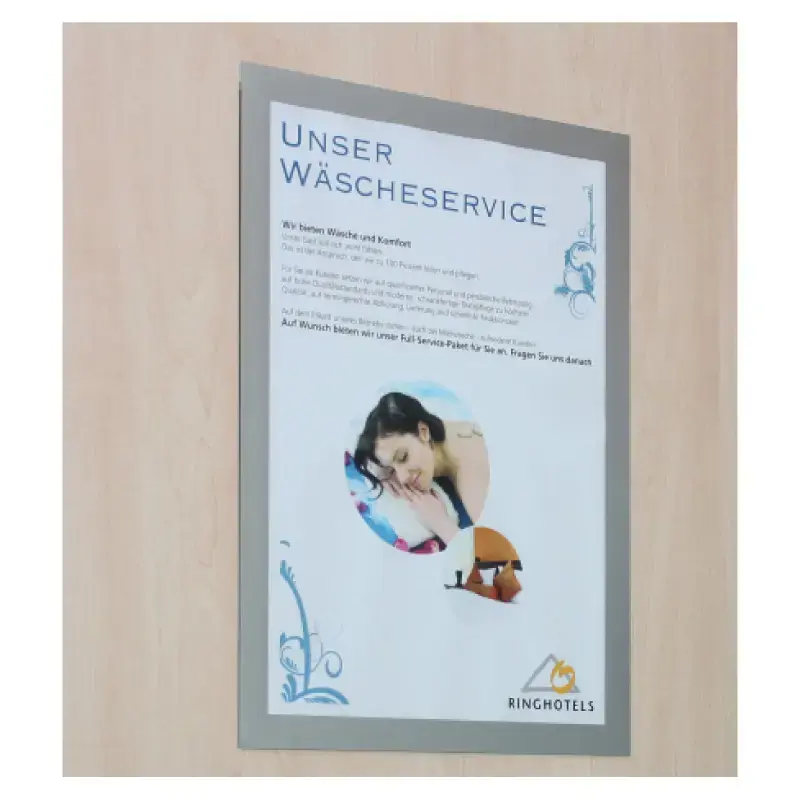 Rėmelis dokumentams DURABLE DURAFRAME® A4, 2 vnt./pak., sidabrinis