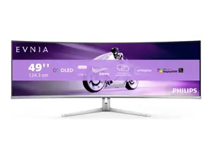 Philips Evnia 8000 49M2C8900/00, 124.2 cm (48.9"), 5120 x 1440 pixels, Dual QHD, QDOLED, 0.03 ms, White