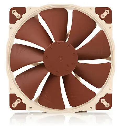 Noctua NF-A20 PWM kompiuterio korpuso ventiliatorius 20 cm, smėlio spalvos, rudas