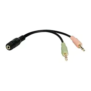 "Logilink" garso adapteris 3,5 stereofoninio 4 kontaktų moteriškojo ir 2 x 3,5 stereofoninio vyrišk…