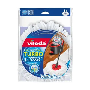 "Vileda TURBO Classic" sukamosios šluostės papildymas "Vileda TURBO Classic White