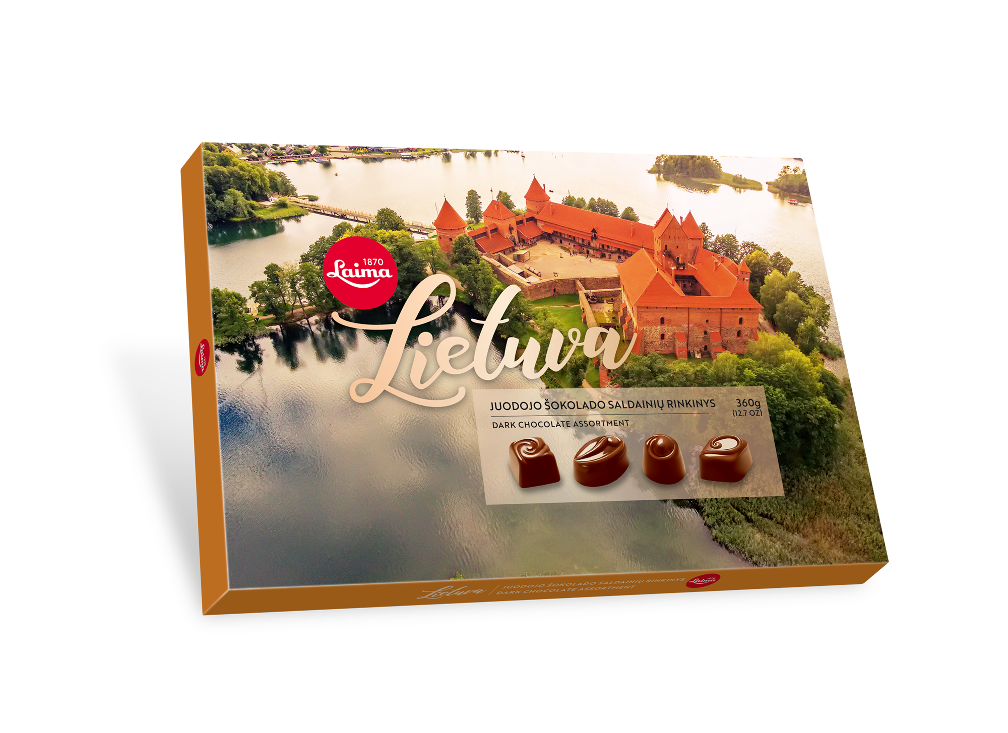 Tamsaus šokolado asorti LAIMA Lietuva, 360 g