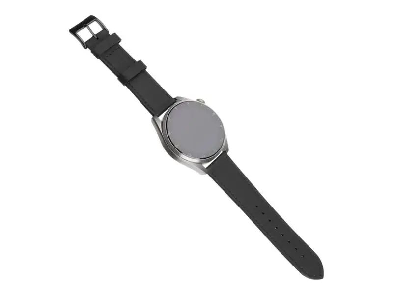 Fixed | Leather Strap with Quick Release 20mm for Smartwatch | Black