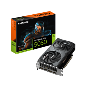 Gigabyte GeForce RTX 5050 WINDFORCE OC 8G | NVIDIA | 8 GB | GeForce RTX 5050 | GDDR6 | HDMI ports q…