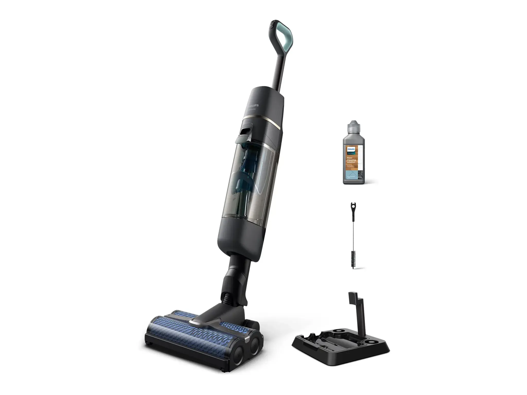 Philips XW7110, Stick vacuum, Bagless, Champagne, Grey, 0.67 L, 0.6 L, Dry&wet