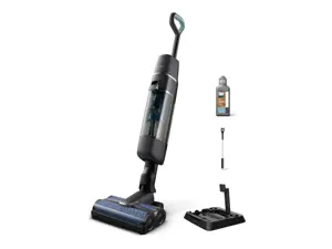 Philips XW7110, Stick vacuum, Bagless, Champagne, Grey, 0.67 L, 0.6 L, Dry&wet