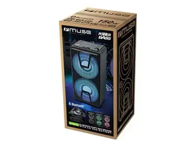 "Muse Party Box" garsiakalbis M-1820 DJ 150 W, "Bluetooth", belaidis ryšys, juodas