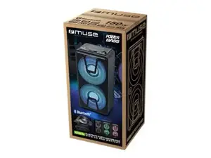 "Muse Party Box" garsiakalbis M-1820 DJ 150 W, "Bluetooth", belaidis ryšys, juodas