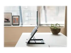 DIGITUS DA-90368 DIGITUS sulankstomas plieninis nešiojamojo kompiuterio / planšetinio kompiuterio nuo 10 iki 15 Reguliuojamas juodos spalvos stovas