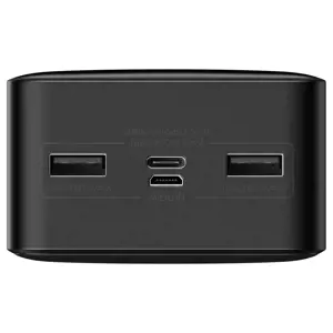 "Baseus Bipow" maitinimo bankas su ekranu 30000mAh 15W black (Overseas Edition) Black (juodas)