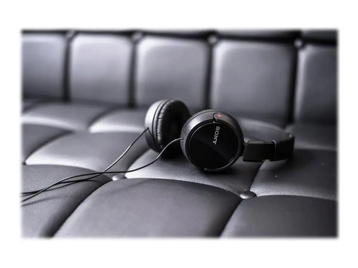 "Sony MDR-ZX110AP", laidinis, 12-22000 Hz, skambučiai/muzika, 120 g, ausinės, juodos spalvos