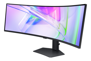 Samsung S95UC, 124.5 cm (49"), 5120 x 1440 pixels, DQHD, LCD, 5 ms, Black