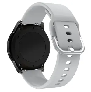 Silikoninis dirželis TYS smartwatch juosta universali 22 mm pilka