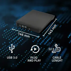 QOLTEC išorinis DVD-RW įrašymo įrenginys USB 3.0