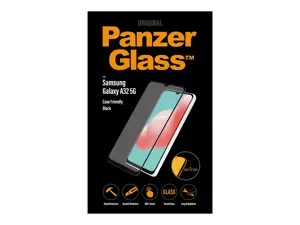 PanzerGlass ™ Samsung Galaxy A32 5G | M12 | Ekrano apsauga Stiklas, Skaidri ekrano apsauga, Samsung, Samsung, Samsung - Galaxy A32 5G, atsparus įbrėžimams, atsparus smūgiams, skaidrus, 1 vnt.
