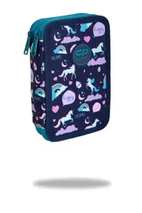 Forminis dviejų skyrių penalas su priedais CoolPack Happy Unicorn