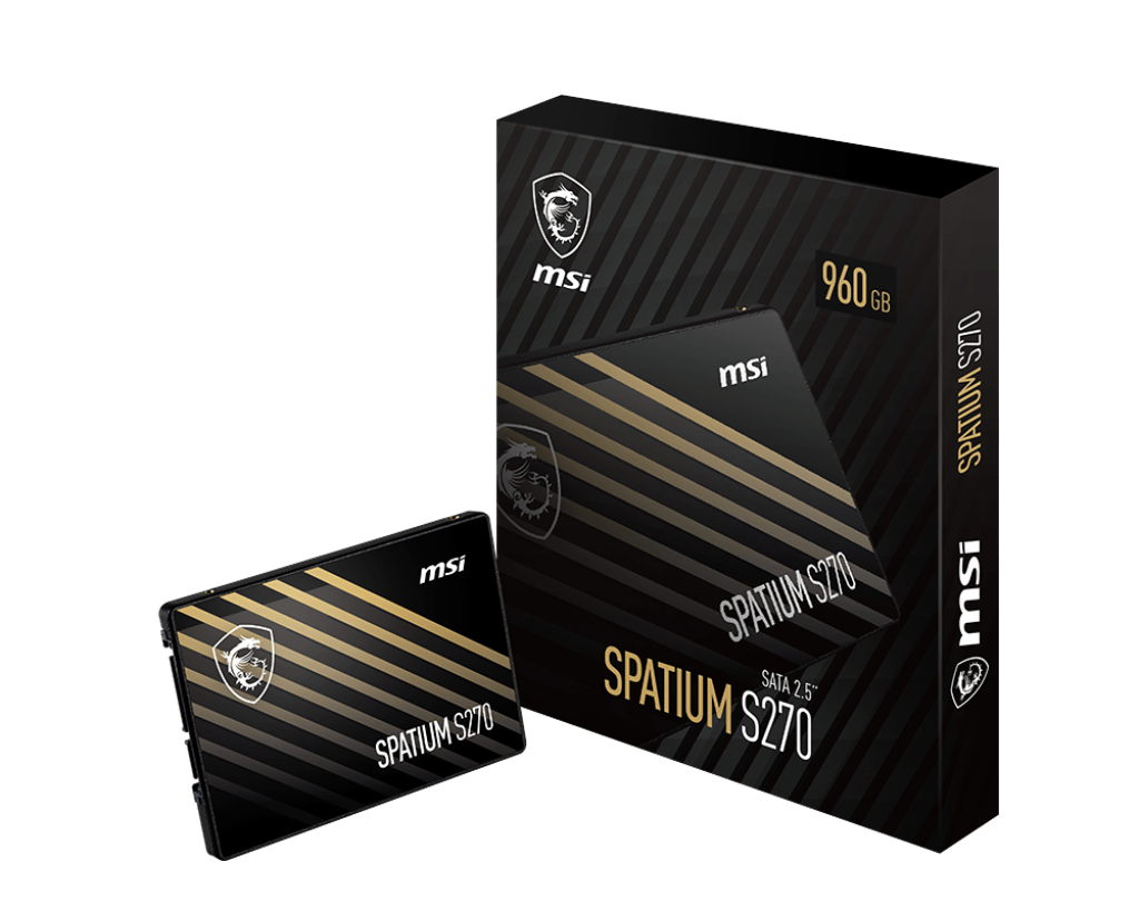 SSD diskas MSI SPATIUM S270 960 GB, 2,5", Serial ATA III