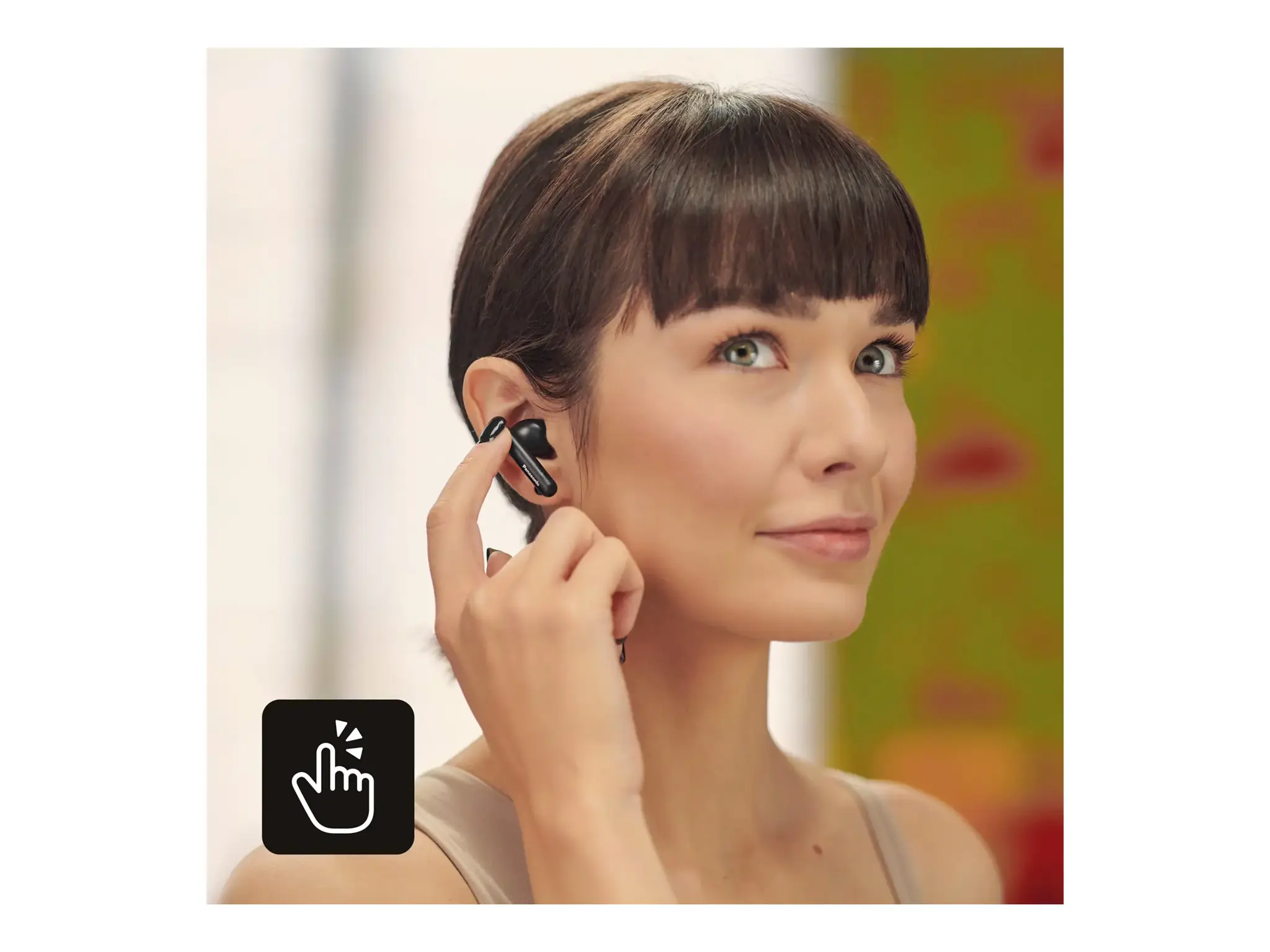 "Panasonic" belaidės ausinės RZ-B110WDE-K, juodos spalvos