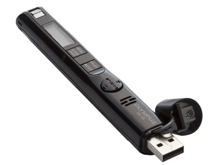 "Olympus" skaitmeninis diktofonas VP-20, 8 GB, juodas