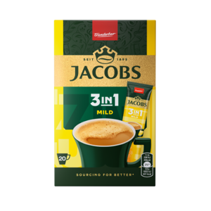 Kavos gėrimas JACOBS Mild 3in1,20x11,1g dėžutė