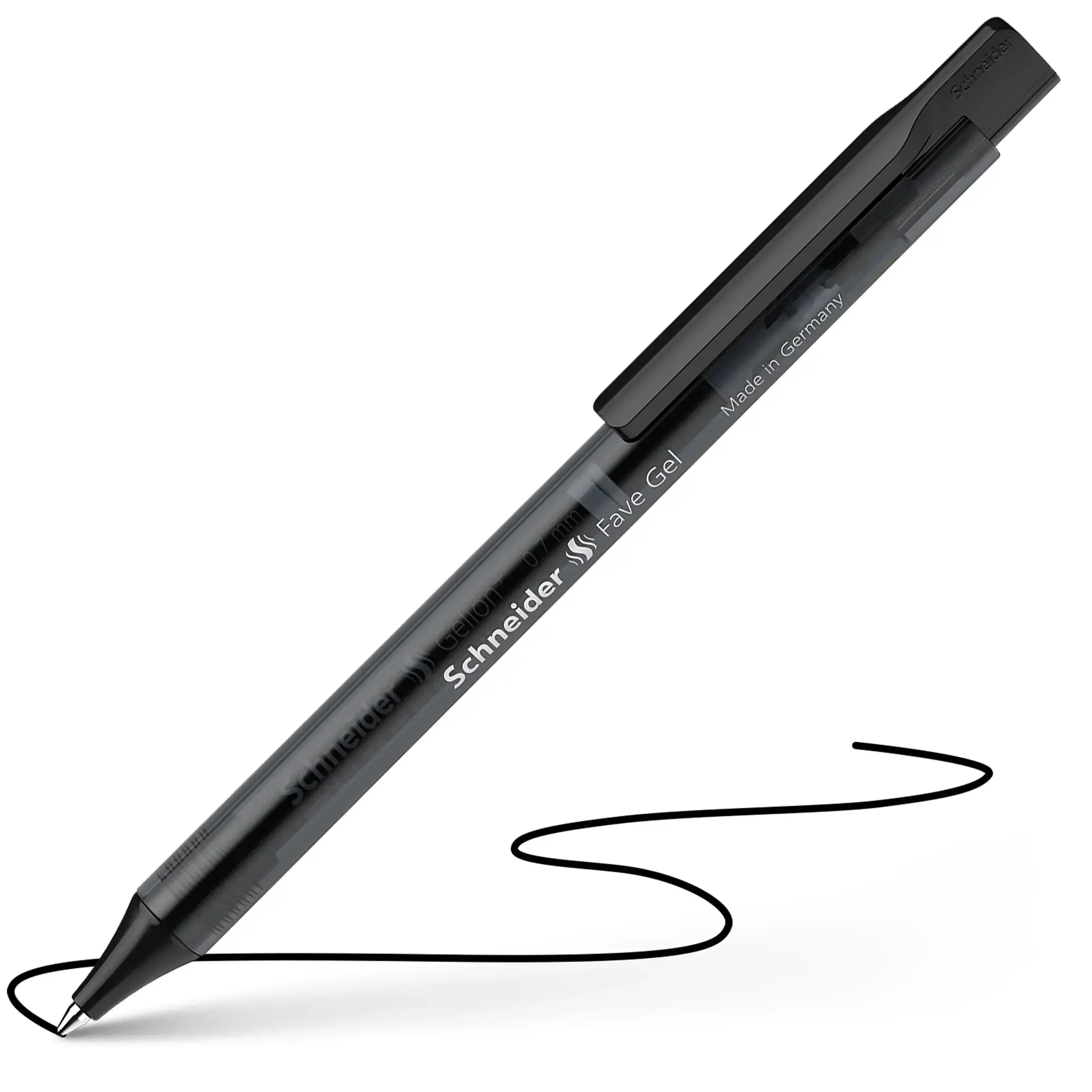 Automatinis tušinukas SCHNEIDER Fave Gel, 0,7mm, juodos sp.