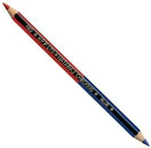 Žymėjimo pieštukas NATARAJ, dvipusis raudona - mėlyna sp., 12 vnt.