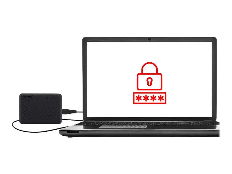 TOSHIBA "Canvio Advance" 4 TB 2,5 colio išorinis kietasis diskas USB 3.2 Gen1 juodas