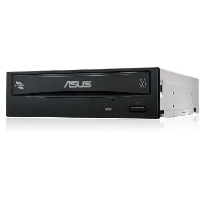 ASUS DRW-24D5MT, juodas, vertikalus/horizontalus, stalinis kompiuteris, DVD Super Multi DL, Serial ATA, CD, CD-R, CD-ROM, CD-RW, DVD, DVD+R, DVD+R DL, DVD+RW, DVD+RW DL, DVD-R, DVD-R DL, DVD-ROM, DVD-RW