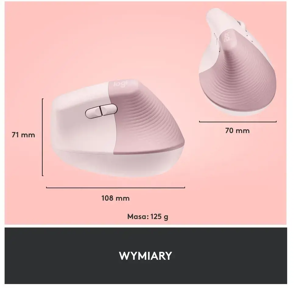 "LOGITECH LIFT" - ROŽINĖ/TAMSIAI ROŽINĖ - EMEA