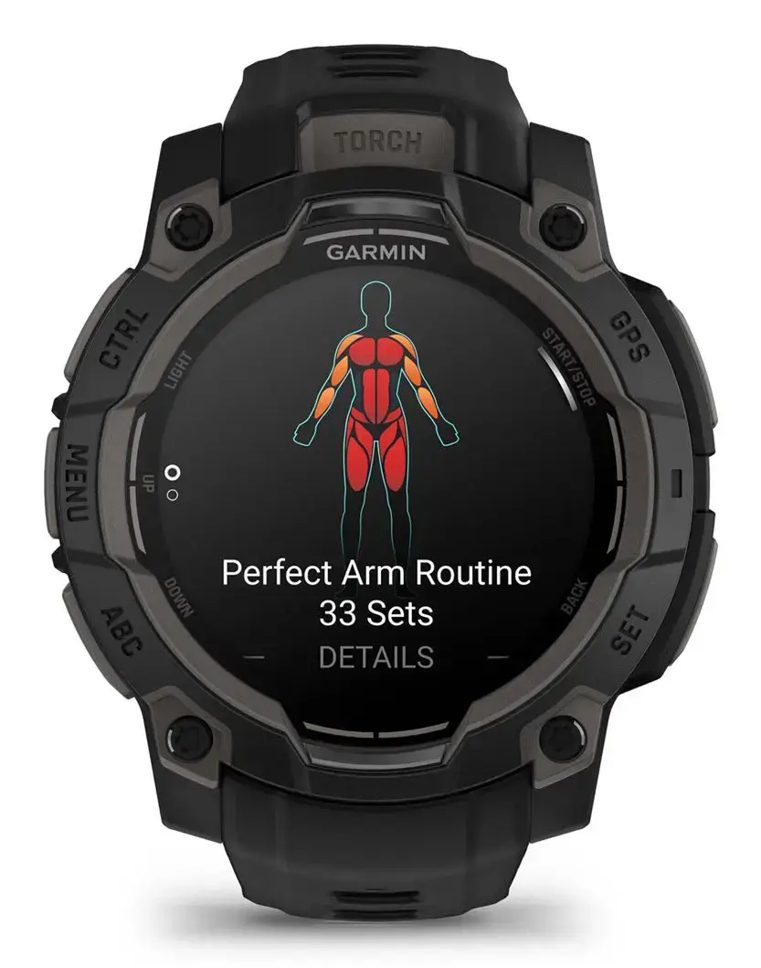 SMARTWATCH INSTINCT 3 AMOLED/BLACK/BLK 010-02936-00 GARMIN