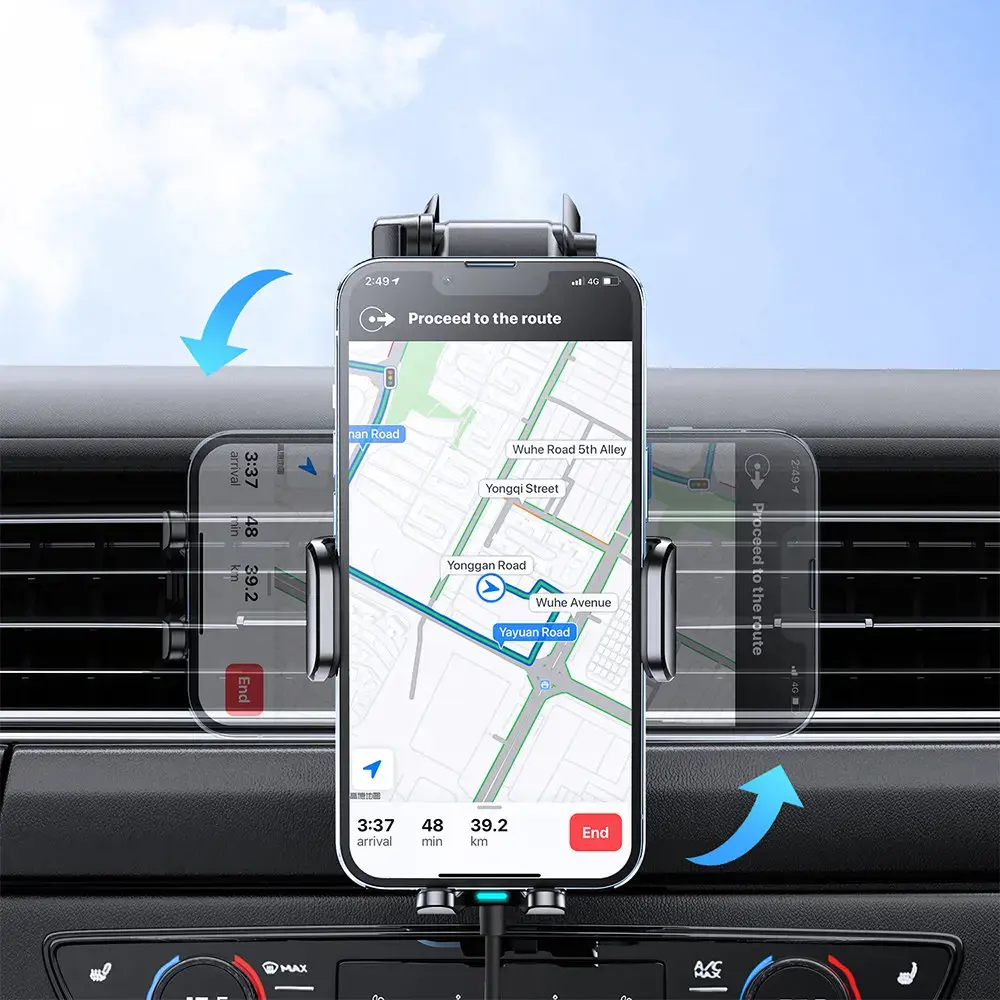 Joyroom car holder with wireless charger 15W for cockpit dashboard black (JR-ZS245)