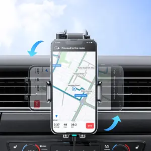 Joyroom car holder with wireless charger 15W for cockpit dashboard black (JR-ZS245)