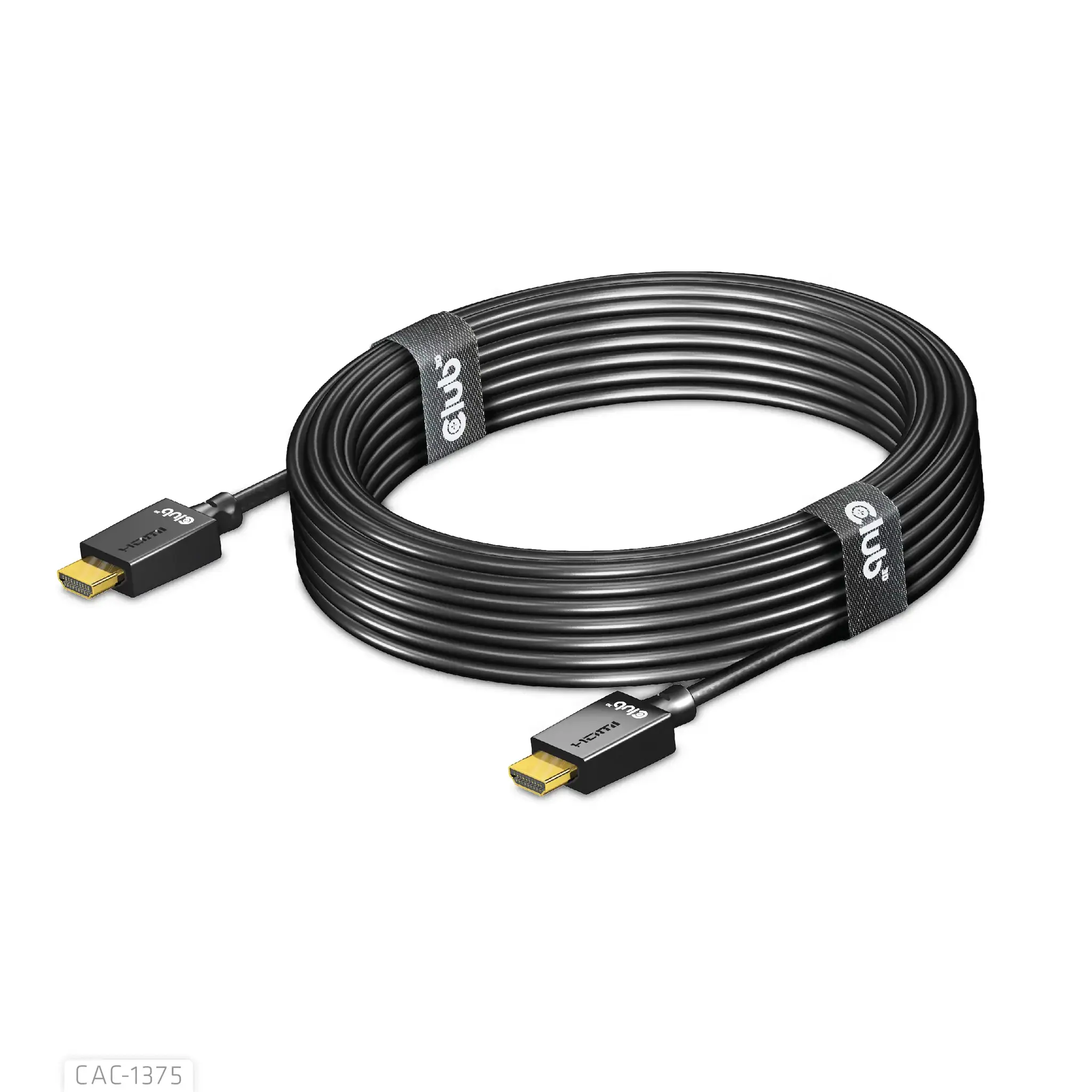 CLUB3D Ultra High Speed HDMI™ Certified Cable 4K120Hz 8K60Hz 48Gbps M/M 5m/16.4ft, 5 m, HDMI Type A (Standard), HDMI Type A (Standard), 48 Gbit/s, Audio Return Channel (ARC), Black