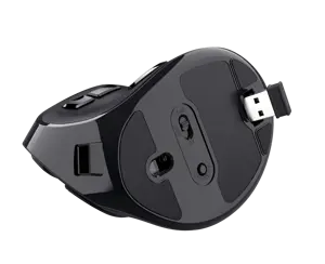 "Trust Voxx", dešinės rankos, vertikalus dizainas, optinis, RF belaidis + "Bluetooth", 2400 DPI, juodas