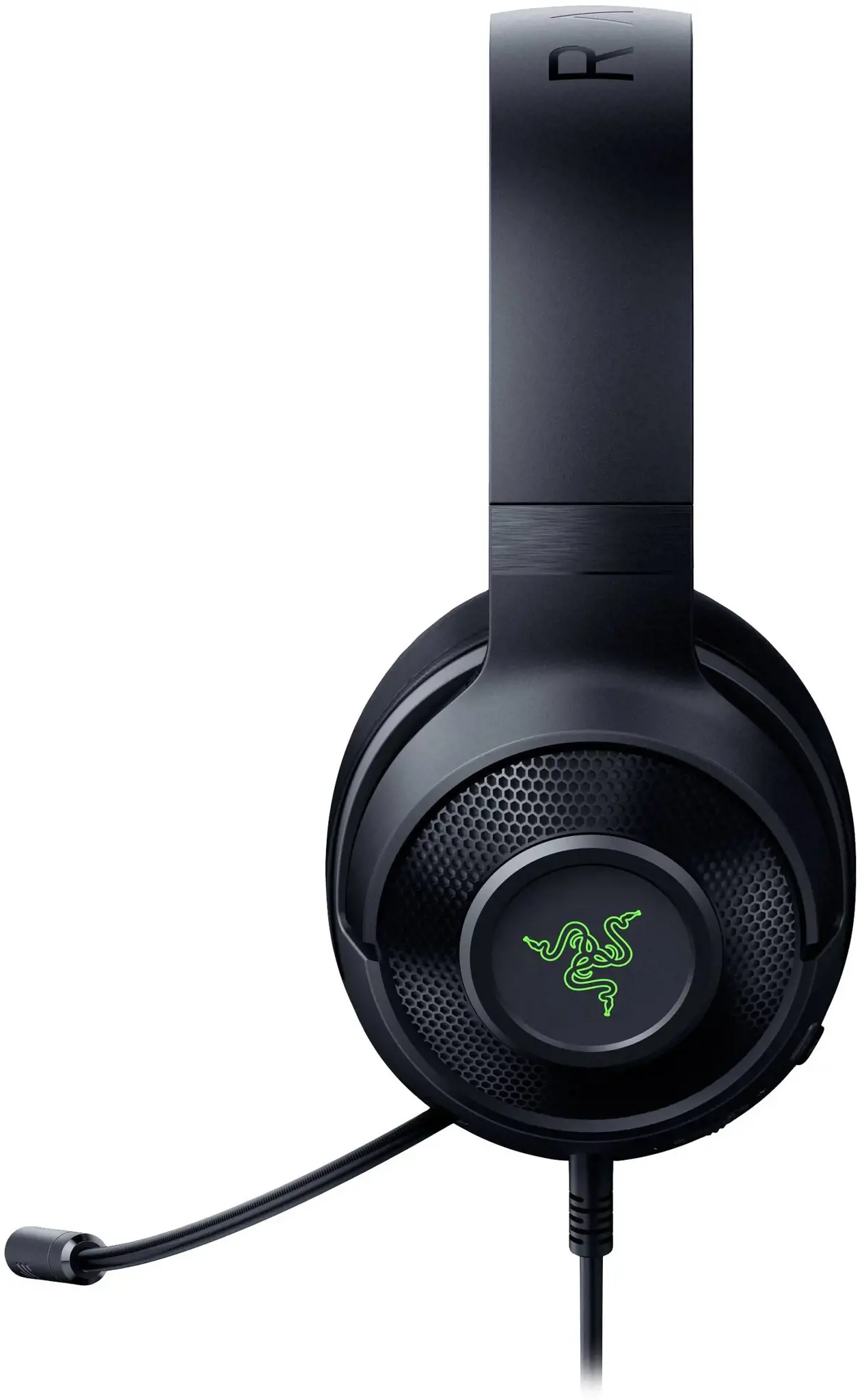 "Razer" žaidimų ausinės "Kraken V3 X" su įmontuotu mikrofonu, juodos spalvos, laidinės