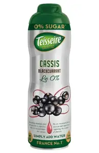 Sirupas TEISSEIRE, Blackcurrant, be cukraus, 0,6 l