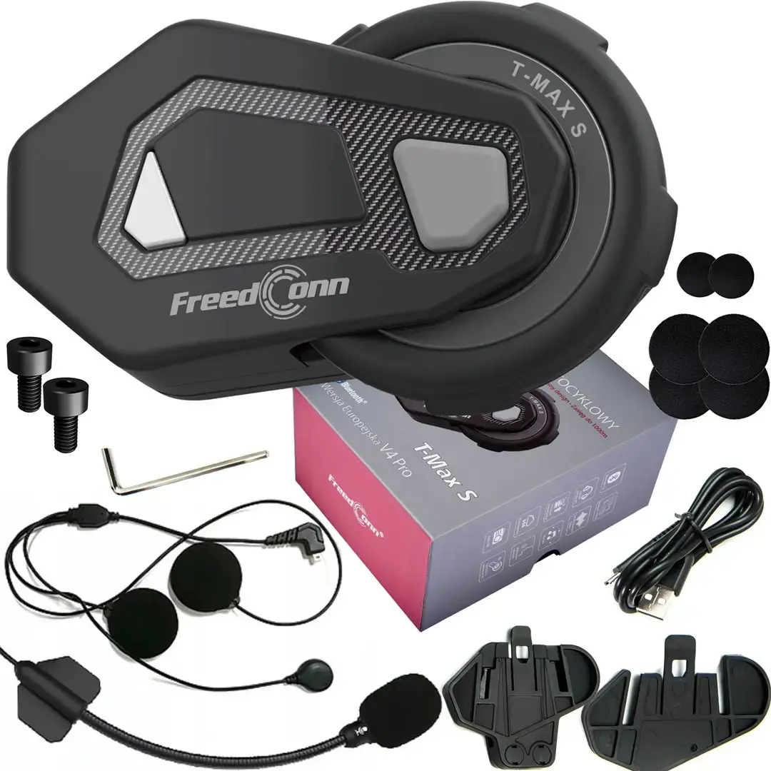 "FreedConn T-Max S V4 Pro" vieno motociklo domofonas