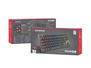 "Genesis THOR 303 TKL", mechaninė žaidimų klaviatūra, RGB LED apšvietimas, JAV, juoda, laidinė, A tipo USB