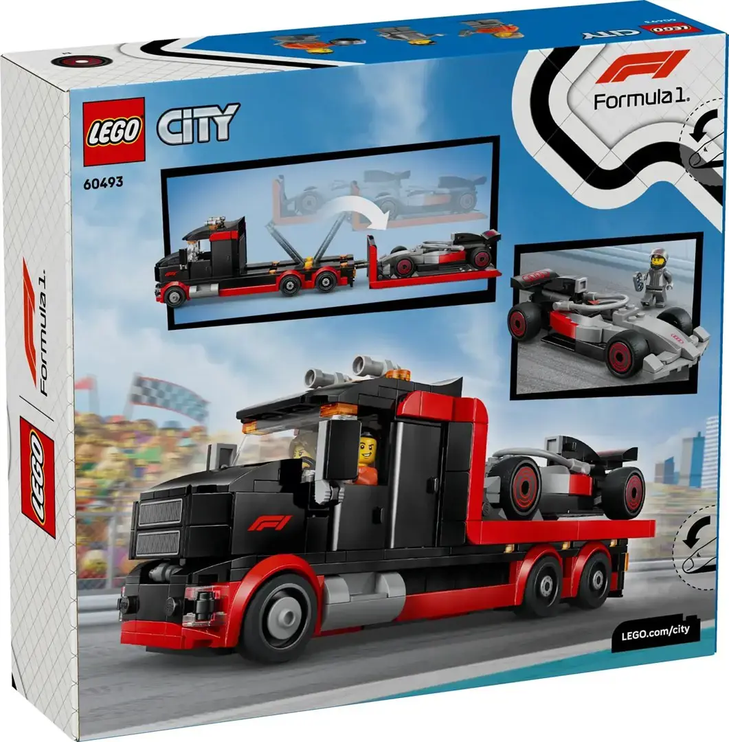 LEGO CITY 60493 F1 Display Truck with Audi F1 Race Car