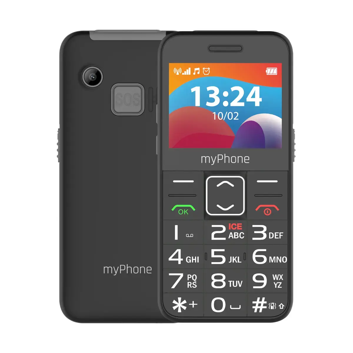 myPhone HALO | 3 LTE | Black | 2.4 " | IPS | 48 MB | 128 MB | Dual SIM | Nano SIM | 3G | Bluetooth | 2.1 | USB version Type-C | Built-in camera | Main camera resolution 0.3 MP | 1400 mAh