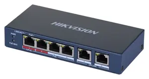 "Hikvision" DS-3E0106HP Nevaldomas, stalinis kompiuteris, 10/100 Mbps (RJ-45) prievadų kiekis 6