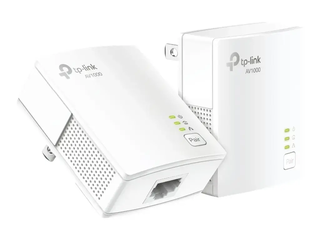 TP-Link AV1000 Gigabit Powerline Starter Kit, 1000 Mbps, IEEE 802.3, IEEE 802.3ab, IEEE 802.3u, F tipo, OFDM, 128 bitų AES, 300 m