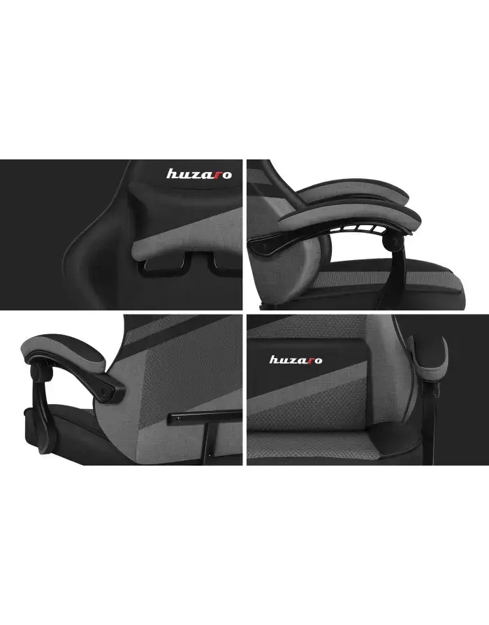 Žaidimų kėdė - "Huzaro Force 4.4 Grey Mesh