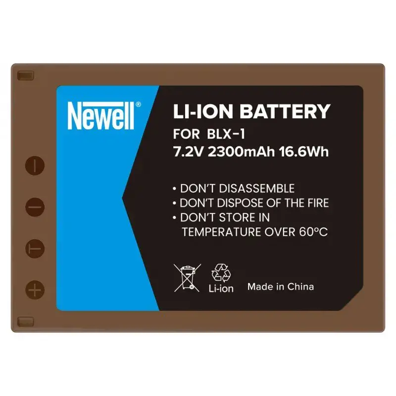 Newell BLX-1 USB-C replacement battery for Olympus