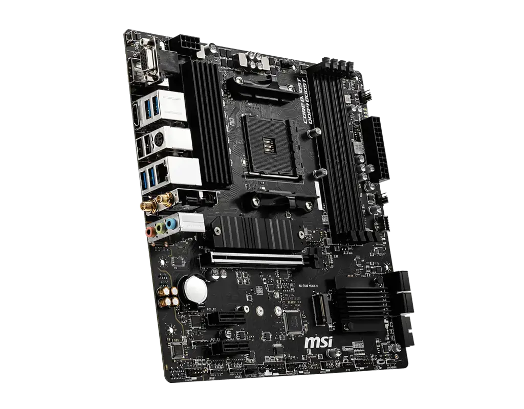 MSI B550M PRO-VDH WIFI, AMD, "Socket AM4", 3 kartos "AMD Ryzen™ 3", 3 kartos "AMD Ryzen 5", 3 kartos "AMD Ryzen™ 7", 3 kartos..., DDR4-SDRAM, 128 GB, DIMM