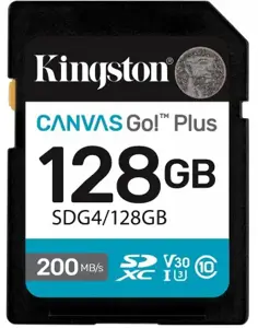 KINGSTON 128GB UHS-I SD Memory Card (Class 10, U3, V30)