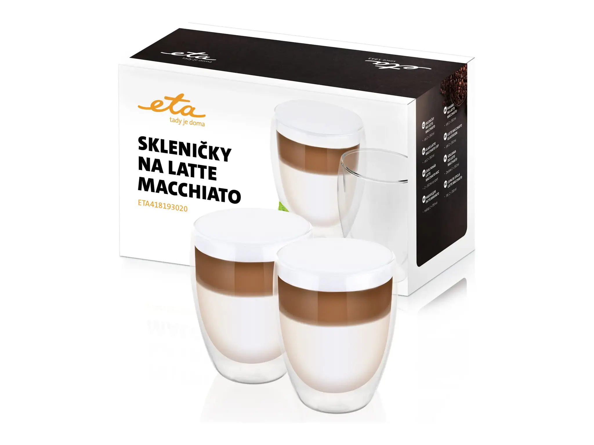 LATTE MACCHIATO stiklinės ETA418193020 2 x 350 ml