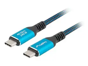 Lanberg USB-C M/M 4.0 CABLE 240W 8K 60HZ | CA-CMCM-45CU-0015-BK