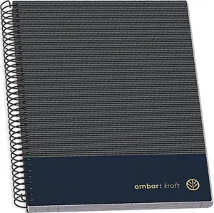 A5 Hardcover Sp Bk 100 sh Kraft Lin