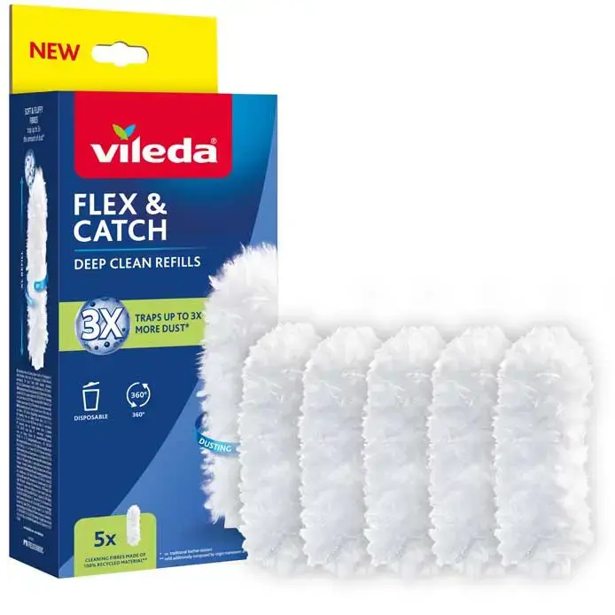 Vileda Flex&Catch dustpan refills, 5 pcs.
